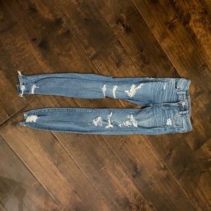 American eagle skinny ripped jeans